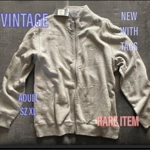 Vintage Nike SWOOSH 1/4 Zip Top Black Nike Label New with Tags! RARE!